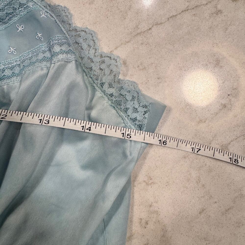 Vintage Baby Blue Lace Babydoll Camisole Women's XS/Small Y2K Coquette Sabrina - Picture 8 of 8